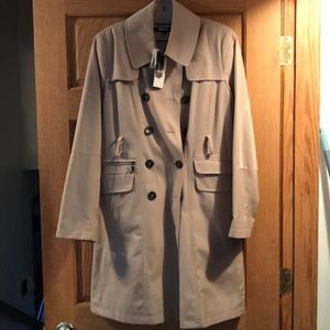 DKNY tan raincoat